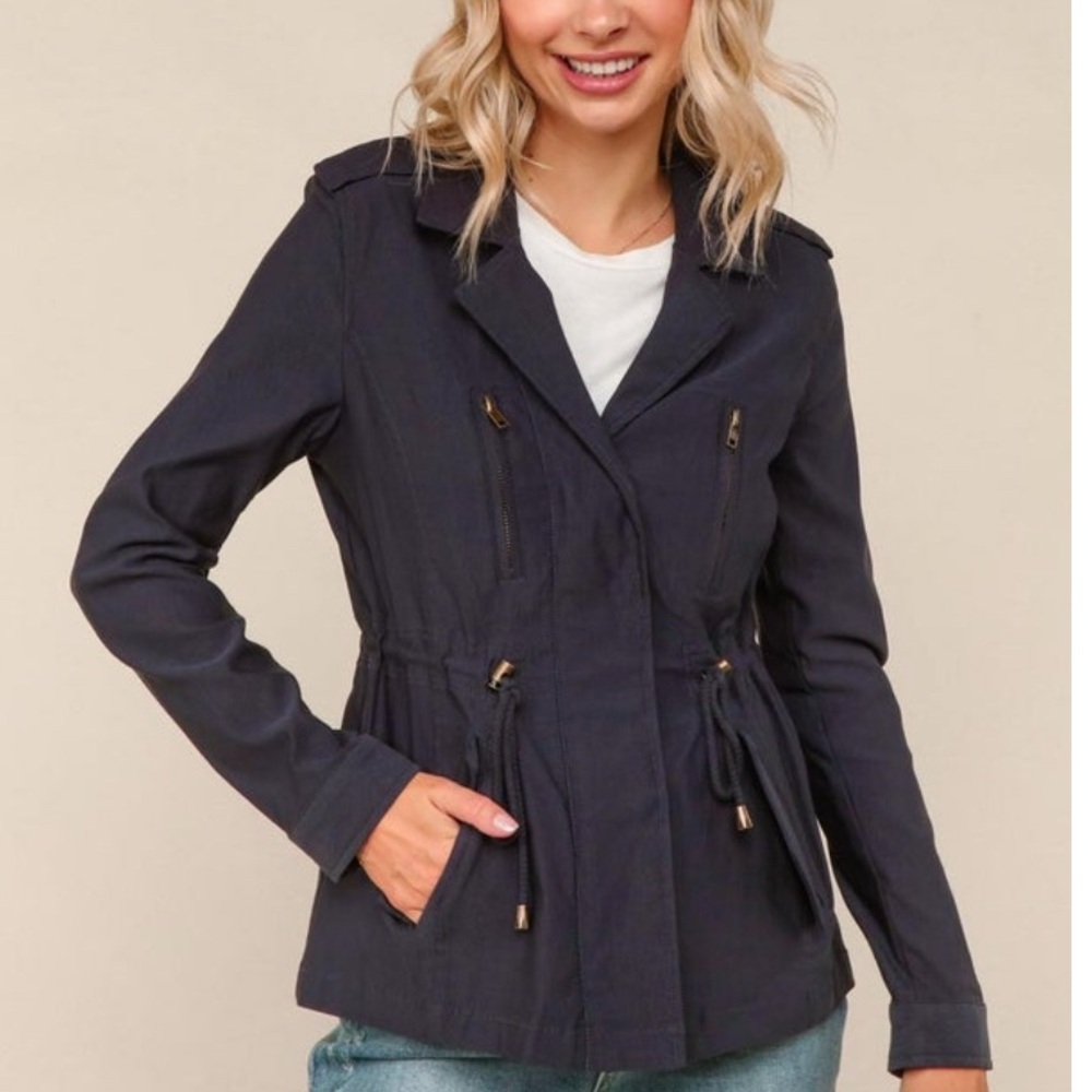 NWOT Haptics navy jacket